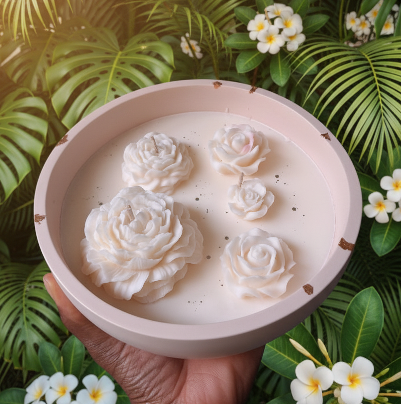 Bougie fleur de tiaré