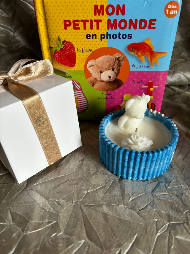 Bougie cadeu de naissance ou anniversaire enfant