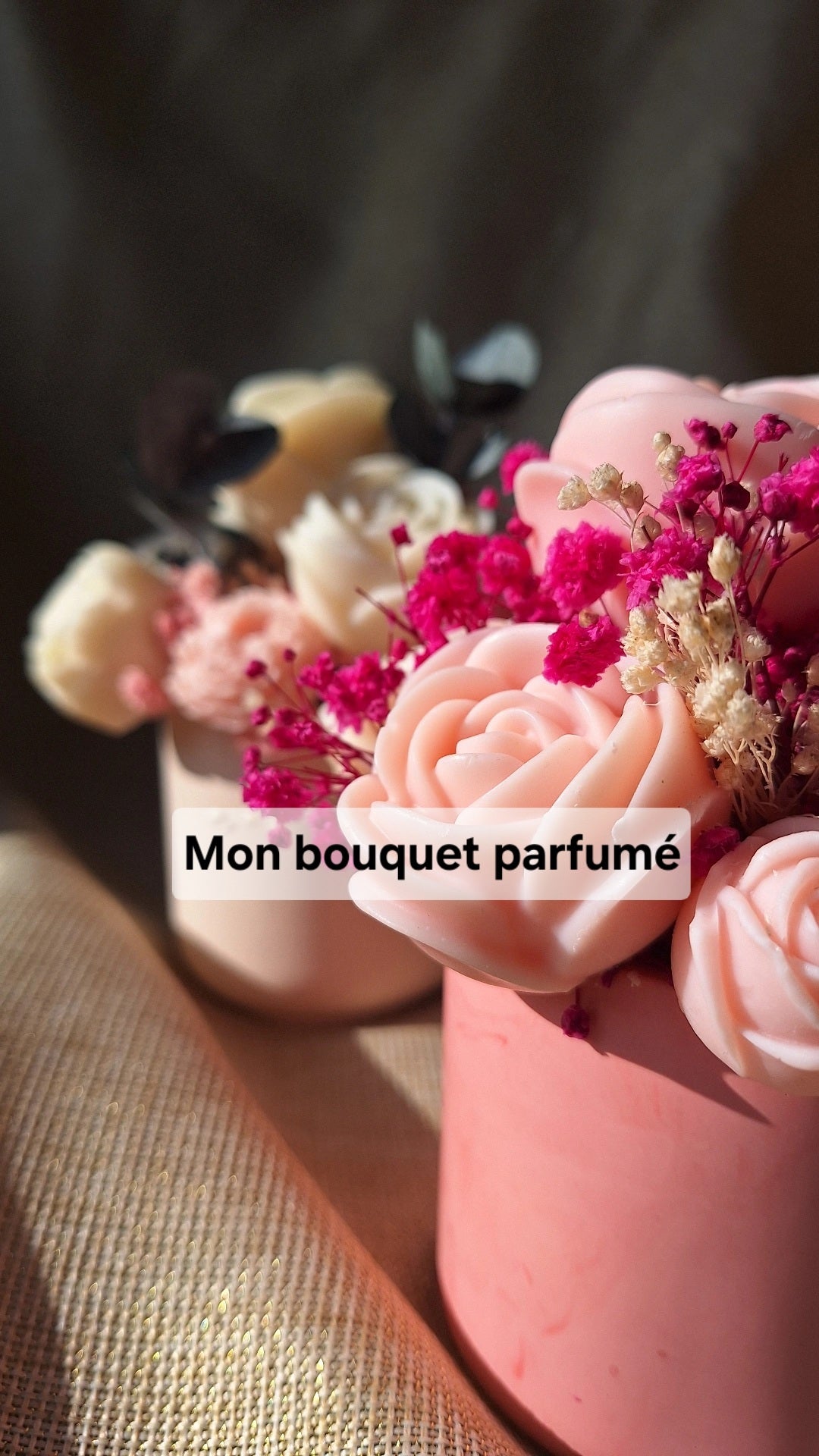Bouquet parfumé fondants cire de soja