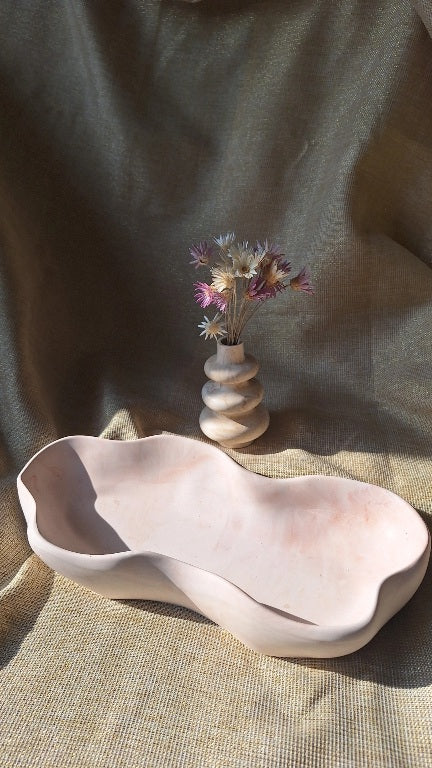 Coupe en jesmonite formes organiques