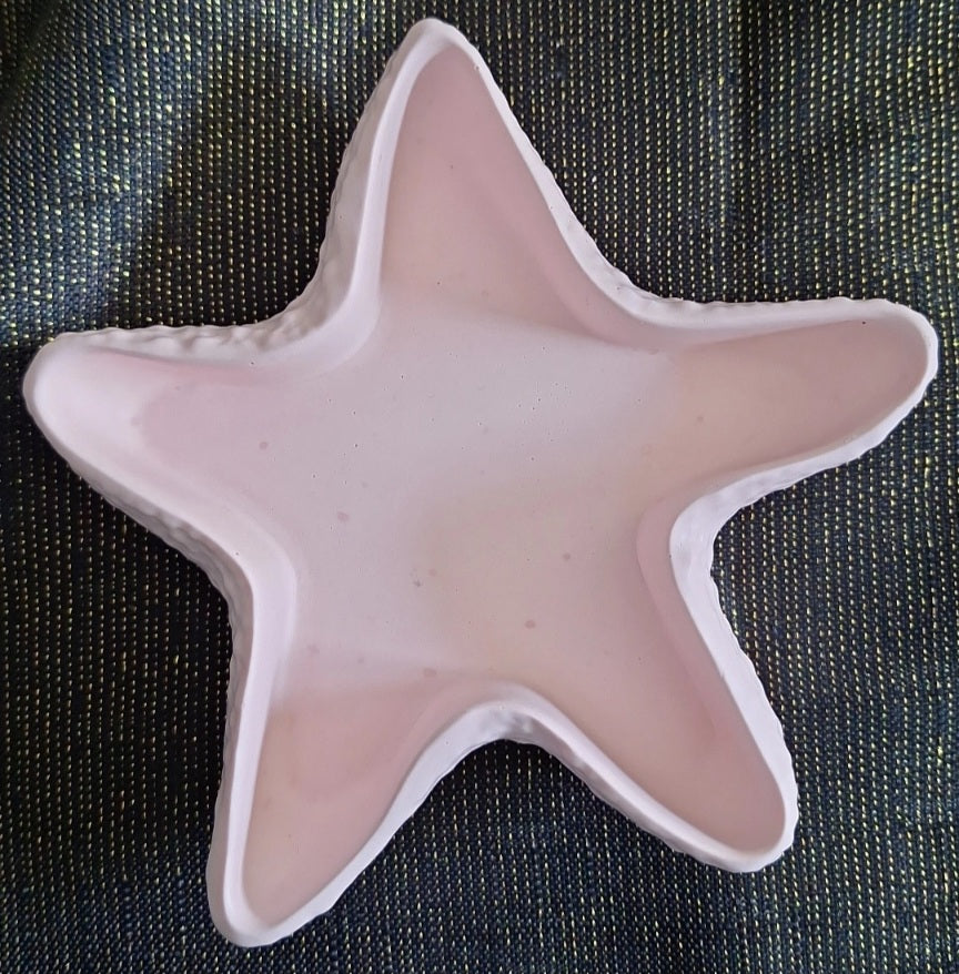 Étoile de mer en jesmonite rose clair