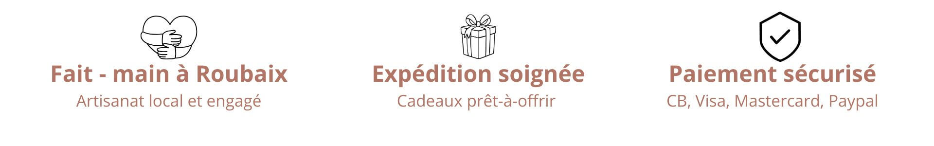 bannière bougie fait mains à roubaix site micreations rx, décrit le fait main, l'éxpédition soignée, le paiement sécurisé