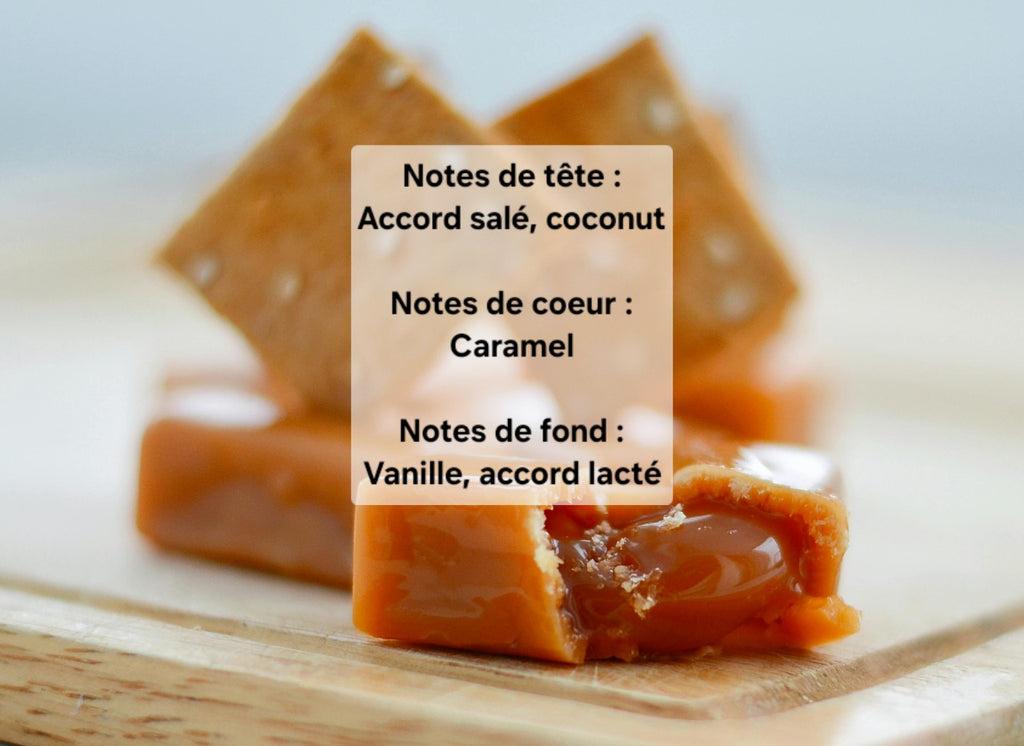 Caramel beurre salé pyramide olfactive