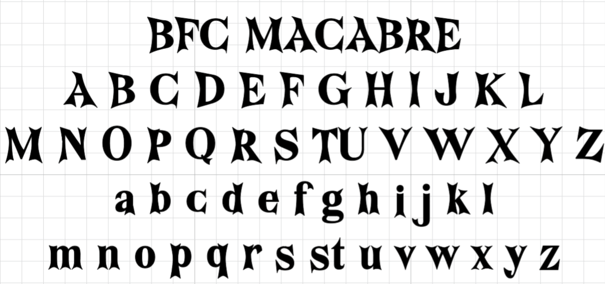 police payante macabre idéale pour halloween police payant cricut design space